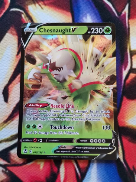 Chesnaught V - Silver Tempest - 015/195 - NM Carousel 1