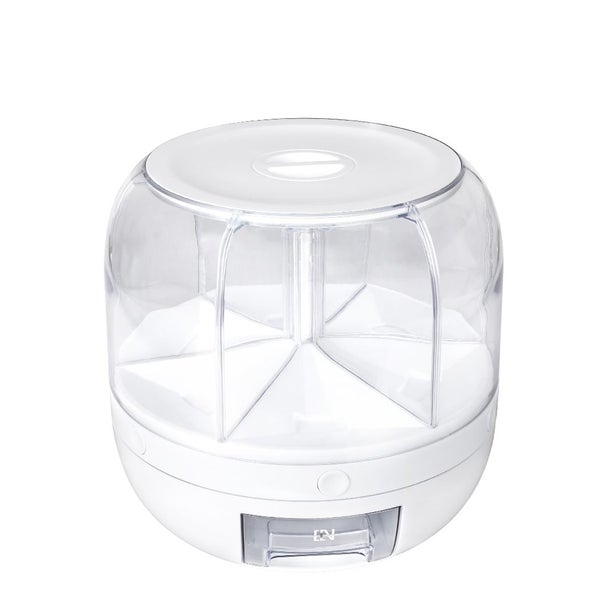 Toque Rice Storage Cereal Dispenser Grain Container Rotating Dry Food Box 10kg Carousel 1