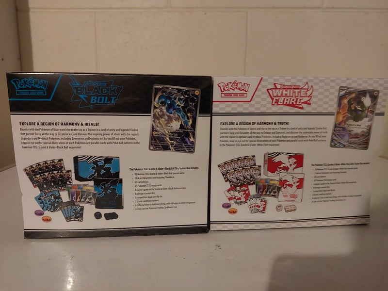 POKÉMON BLACK BOLT & WHITE FLARE TCG ETB (SEALED- AFTERPAY) Carousel 2