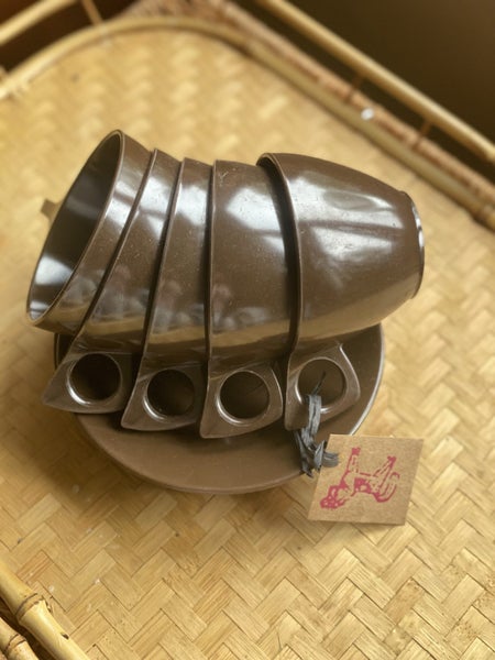 RETRO VINTAGE COLLECTABLE ~ CRESTAWARE CUP & SAUCER SET OF 5 Carousel 5