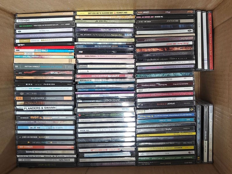 190+ (Approx.) MIXED Genre Bulk CD Box - Lot HEAVY HITTER Carousel 1