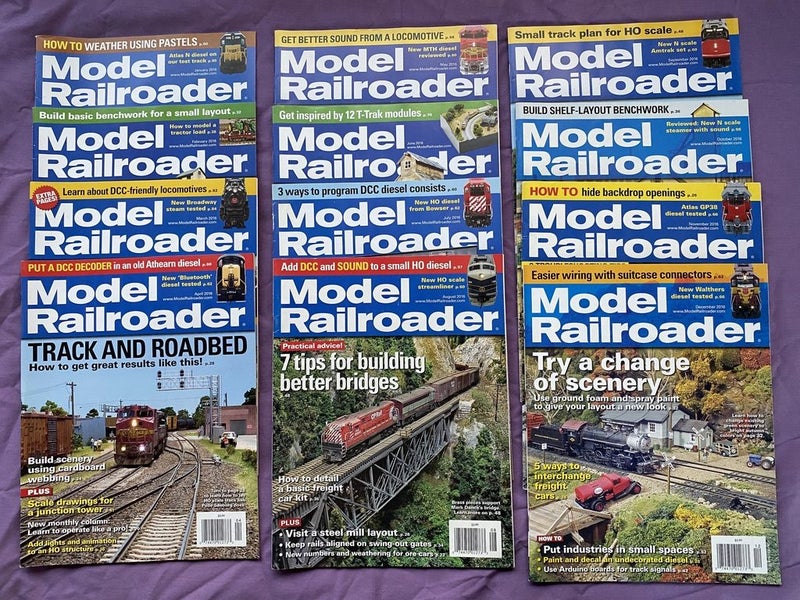 22 x years of Model Railroader Magazine Carousel 20