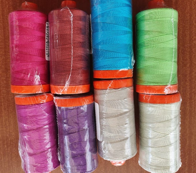 8 Reels Aurifil Mako 50 Weight Cotton Thread Carousel 2