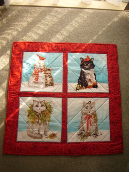 Wall Hanging - Xmas Cats Carousel 1