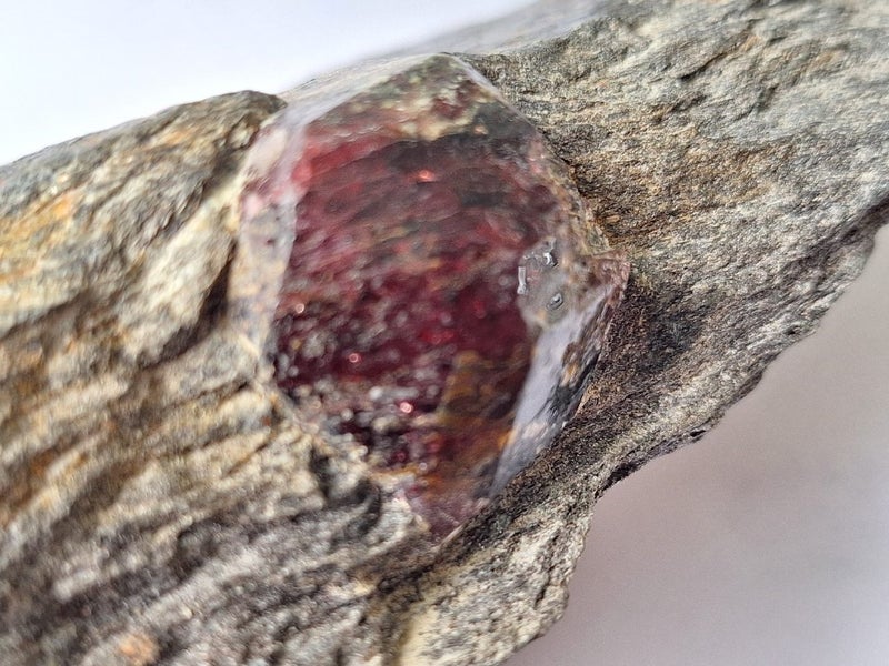 Stones rocks polished stones. Garnet in a rock Carousel 1