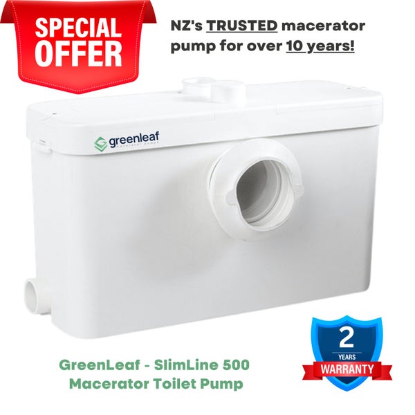 Macerator Pump Sewage / Waste Toilet Pump - GreenLeaf - SlimLine 500 Carousel 1