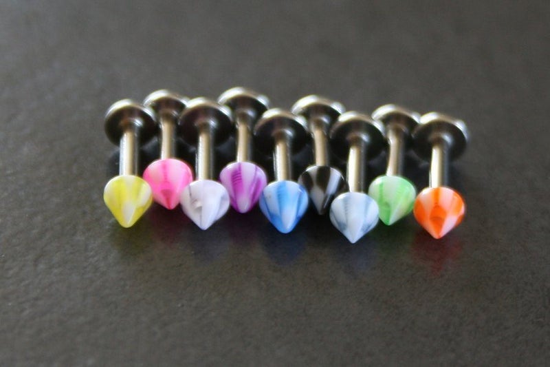 Checkered Cone Labrets **Sale** Carousel 1