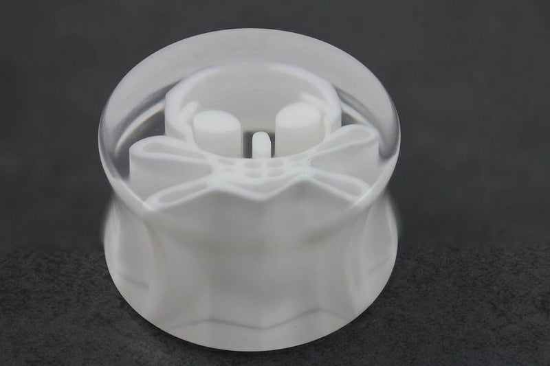 Acrylic Clear Skull Inlay Flared Plug **Sale** Carousel 1