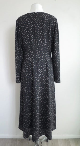 SEED HERITAGE *Stylish Spotted L/Sleeves Maxi Length Dress* 12 Carousel 3