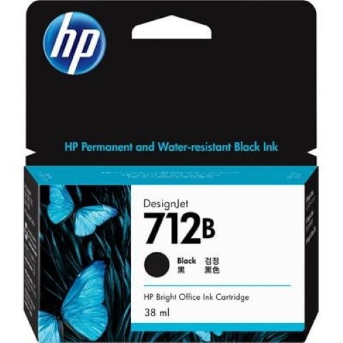 HP 712B 38-ml Black DesignJet Ink Cartridge (3ED28A) Carousel 2
