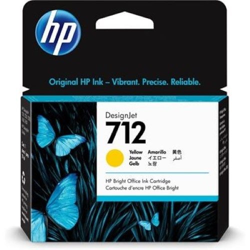 HP 712 29-ml Yellow DesignJet Ink Cartridge (3ED69A) Carousel 1
