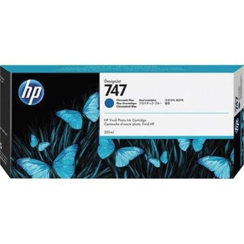HP 747 300-ml Chromatic Blue DesignJet Ink Cartridge (P2V85A) Carousel 1