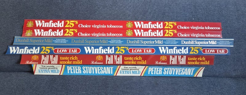 Cigarette cardboard labels display cards Carousel 1