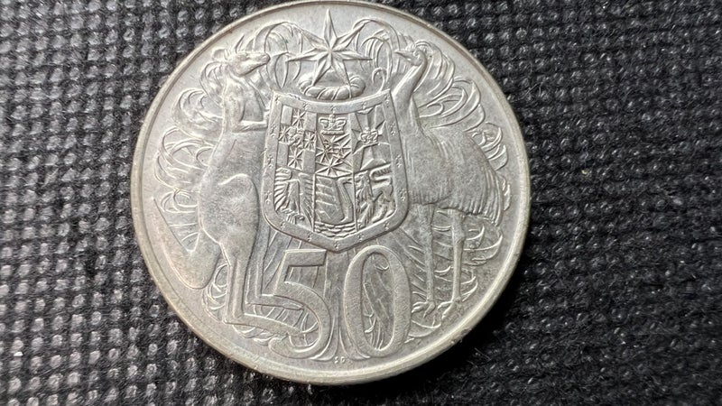 1966 Australian Silver Fifty Cent Coin - Higher Grade - Lot F75 Carousel 1