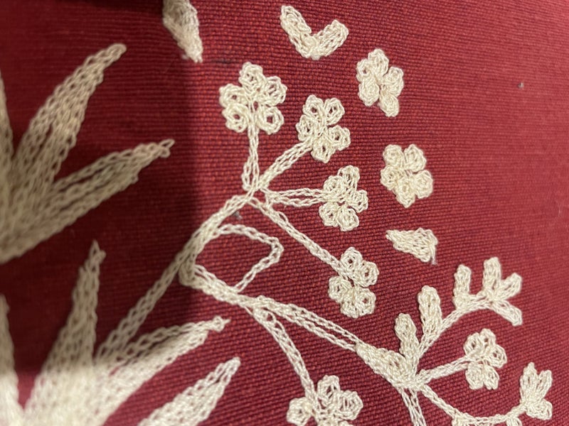 3 generous sized hand embroidered red Serviettes - perfect for Christmas! Carousel 4