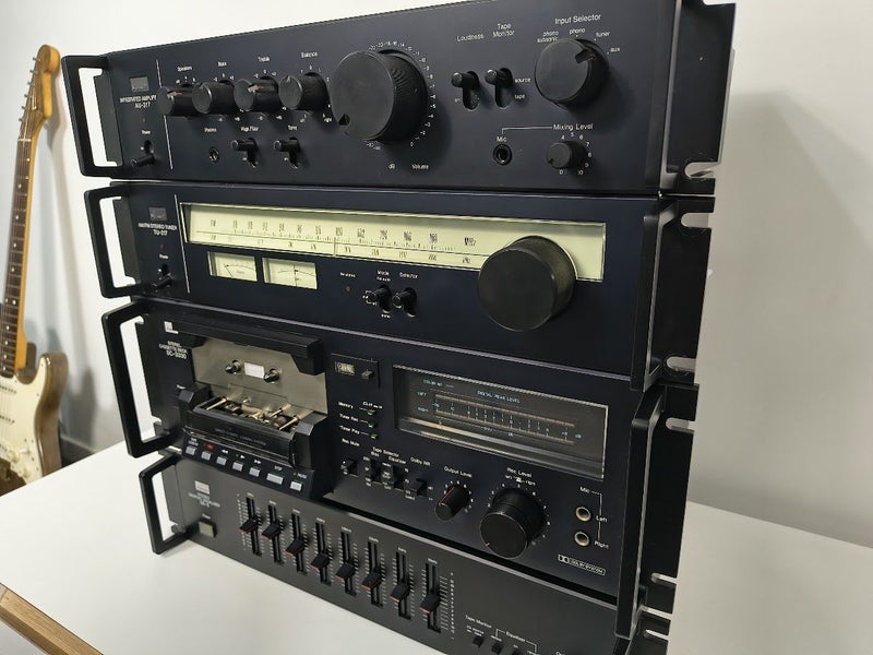 Vintage Sansui AU-317, TU-217, SC-3330, SE-5 Stereo System Stack Carousel 3