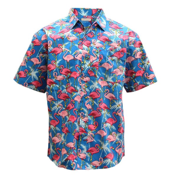 New Adults Kids Cotton Hawaiian Beach Shirt Cool Dry Tropical Summer Casual T... Carousel 1