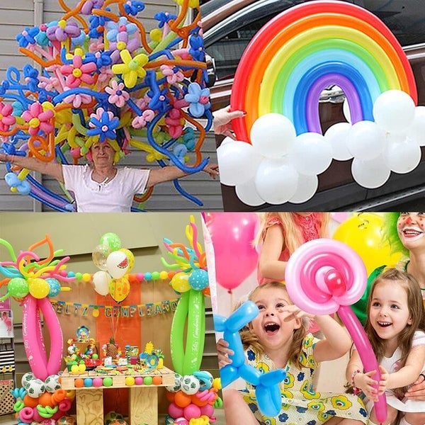 200pcs Party Balloon Animal Making Twisting Long Balloons Carousel 8
