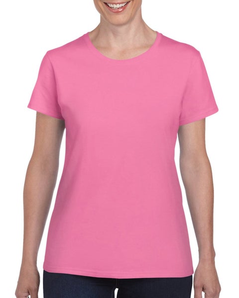 5000L Gildan Heavy Cotton Ladies' T-Shirt (Medium Pink) Carousel 1