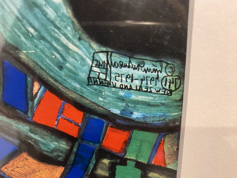 Framed Hundertwasser print Carousel 3