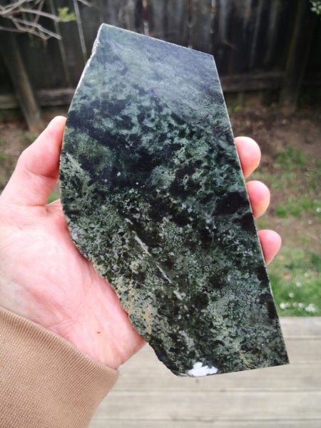 Pounamu greenstone carving Tiki slab Carousel 1