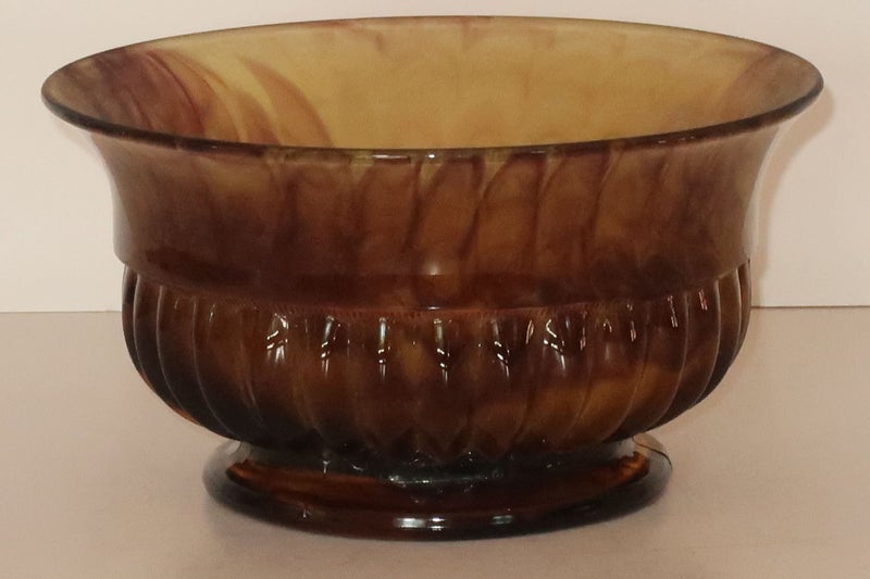 ***BEAUTIFUL VINTAGE DAVIDSON AMBLER GLASS FLOWER BOWL*** Carousel 1