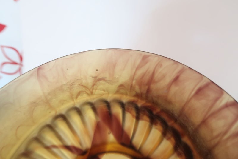 ***BEAUTIFUL VINTAGE DAVIDSON AMBLER GLASS FLOWER BOWL*** Carousel 3