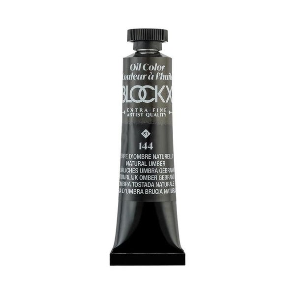 Blockx 20ml Oil Tube 144 Natural Umber S1 Pigment PBr7 Carousel 1