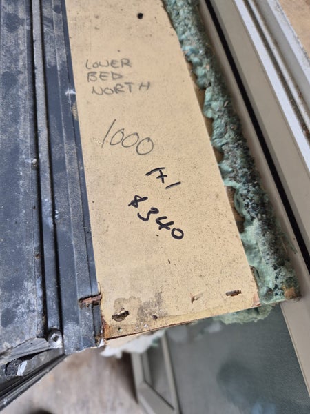 Denim Blue Aluminium window 1m x 1m with flyscreen #2172 Carousel 4