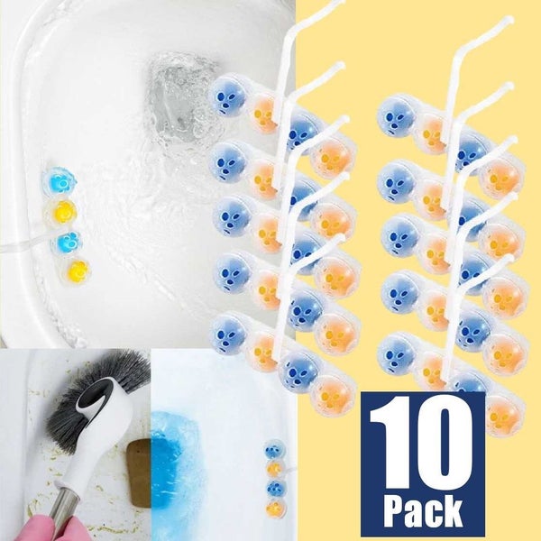 10 Pack Toilet Bowl Freshener Ball Toilet Cleaner *Local Clearance* Carousel 1