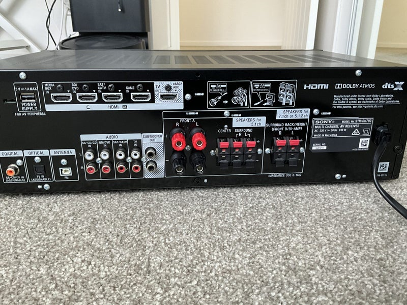 *****Sony Home Theatre Amp Model STR DH-790 Current Model **** Carousel 2