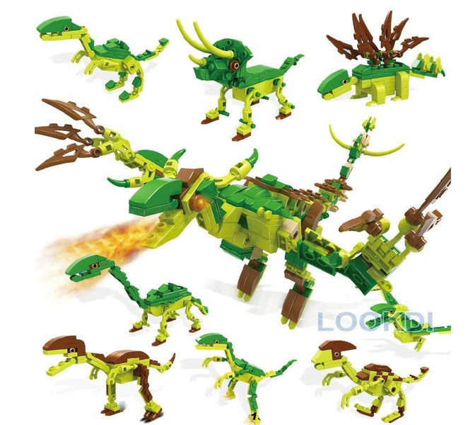 8 in 1 Blocks Dinosaurs 3008 Lego Compatible Carousel 2