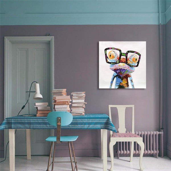 Framed $1 RESERVE 1 Panel Canvas Art Print - Arrogant Frog Carousel 3