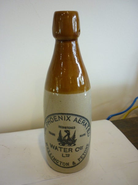 BOTTLE STONEWARE. PHOENIX AERATED WATER COMPANY. WELLINGTON Carousel 1