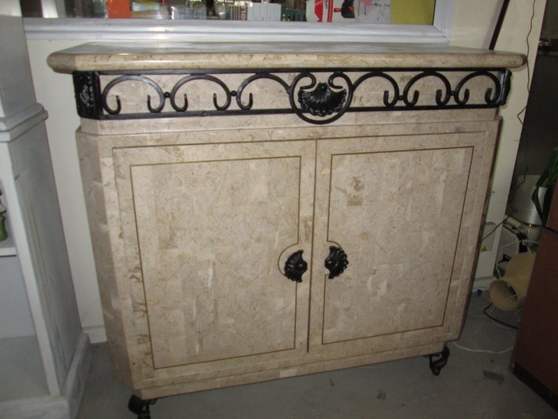 1967 AWESOME FAUX STONE SIDEBOARD/BUFFET Carousel 2