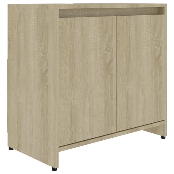 Bathroom Cabinet Sonoma Oak 60x33x58 Cm Chipboard Nbxlap Carousel 2