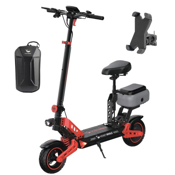 Promotion! 1000W-Removable Seat 55KM/H 50KM -Seated Electric Scooter T4B-N Carousel 2