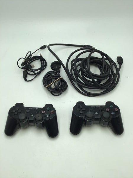* 250GB Black Slim PS3 Console w/ 2 Dualshock Controllers & Cables! * Carousel 4