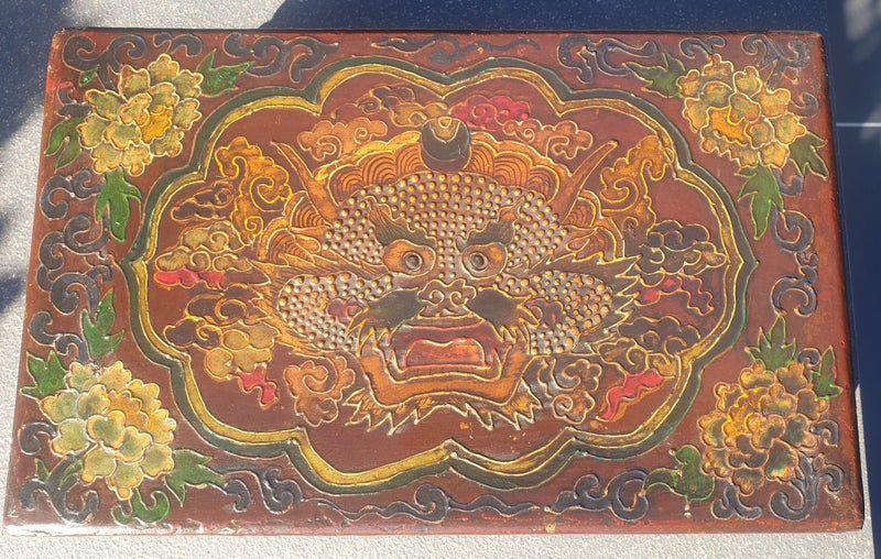 Box & 12 trays ..but for what? Japan, Kimono, Chrysanthemum, Face, Papier mache Carousel 1