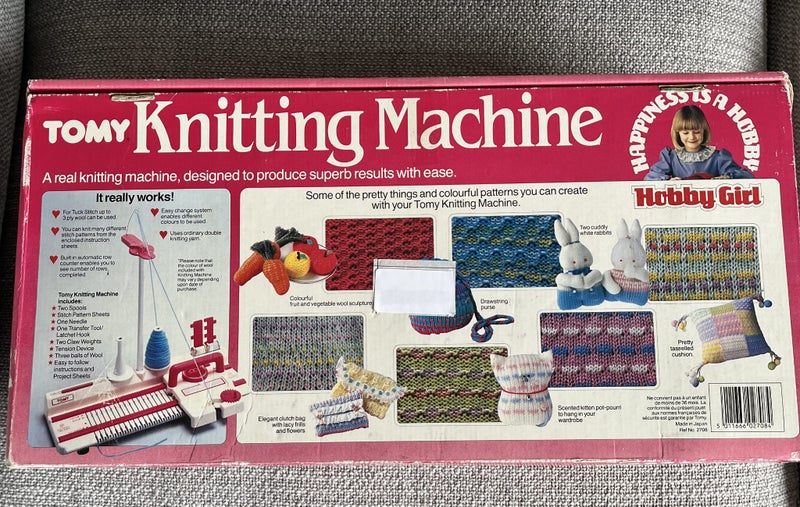 Vintage 1980s Tomy Hobby Girl Knitting Machine! Carousel 14