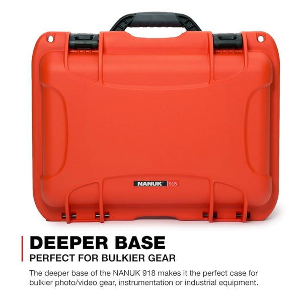 Nanuk 918 Medium Hard Case with Foam (Orange) Carousel 5