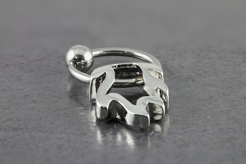 Captive Bead Ring with Flame **Sale** Carousel 1