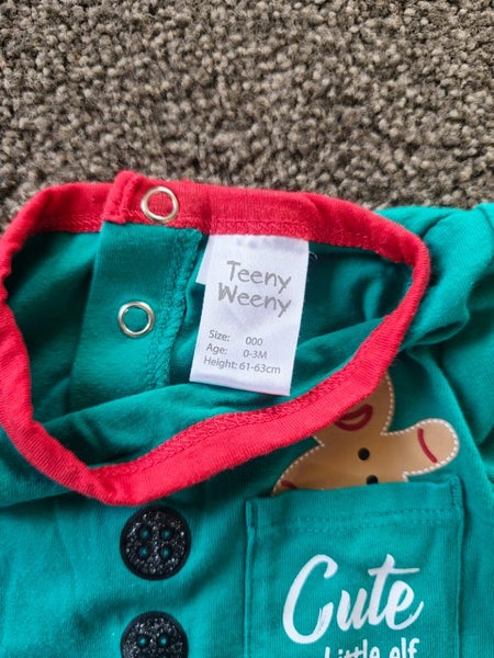 Teeny Weeny baby christmas romper size 0-3 Carousel 3