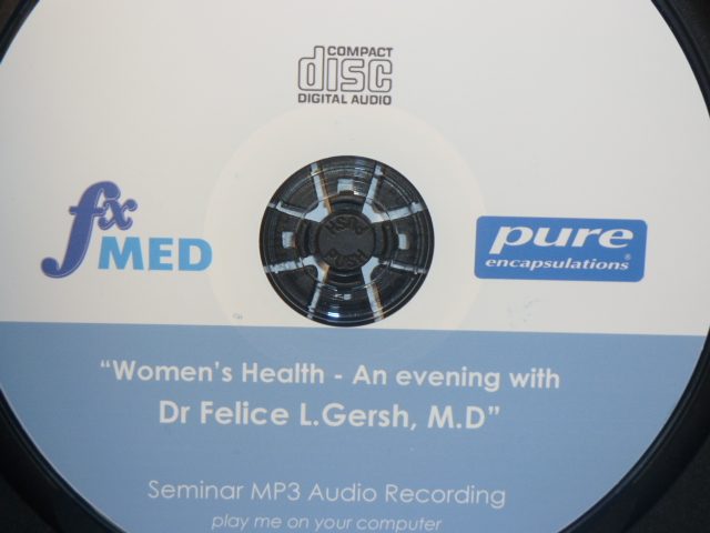 "Women's Health" An Evening with Dr Felice Gersh. Integrative Gynaccologist. Carousel 1