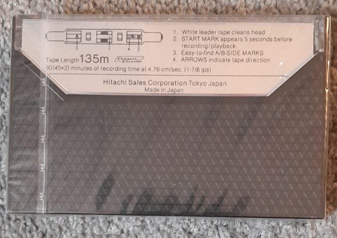 Hitachi (Maxell) ME 90 (Type IV) Blank Audio Cassette Tape (Japan new/sealed) Carousel 2