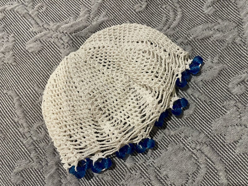 A sweet little hand crocheted jar cover Carousel 1