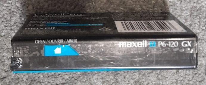 1 x 8mm Maxell GX-MP Metal Particle Blank Video Cassette Tape (New/sealed) Carousel 4