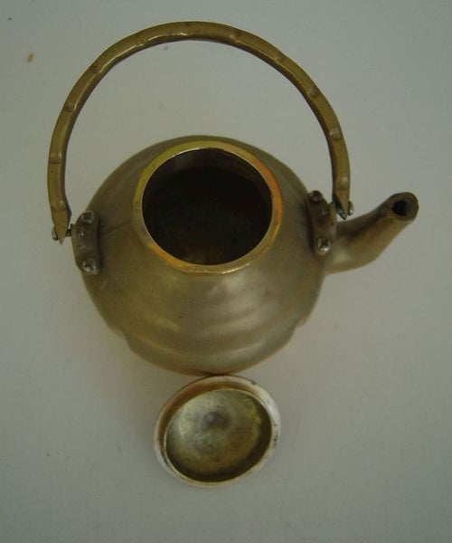 Small Cast Brass Teapot Carousel 6