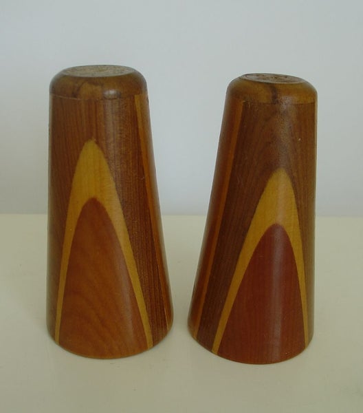 Sovereign Woodware Salt and Pepper Shakers Carousel 1