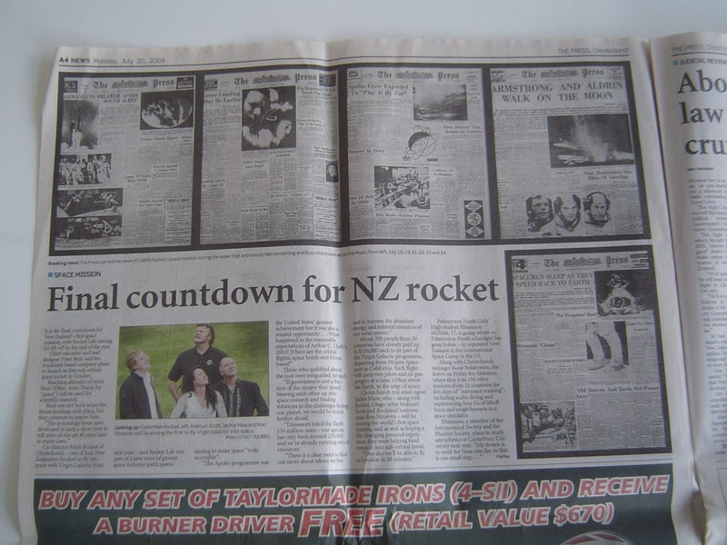 Man on Moon 40th Anniv Dominion Post + Supplement Carousel 10